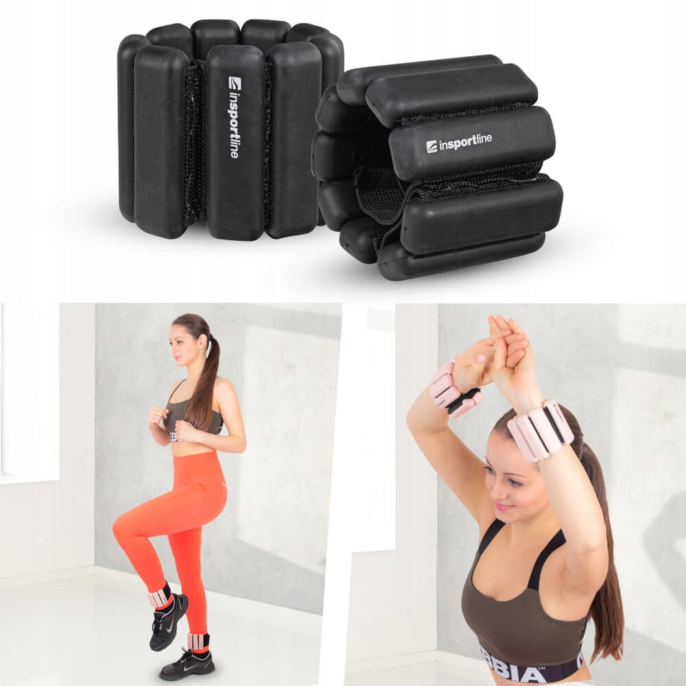 FITNESS WEIGHTS for ankle wrists inSPORTline BRACE 2x1.5KG SILICONE Brand inSPORTline
