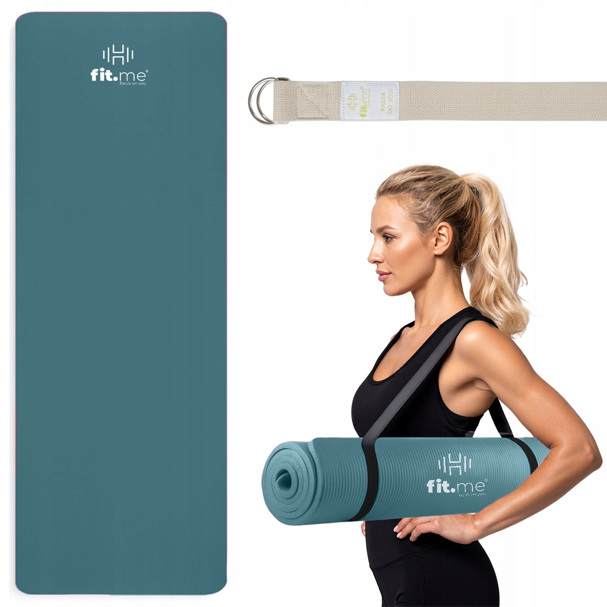 FITNESS YOGA EXERCISE MAT SOFT THICK 1,5 CM NBR MAT LARGE FIT.ME
