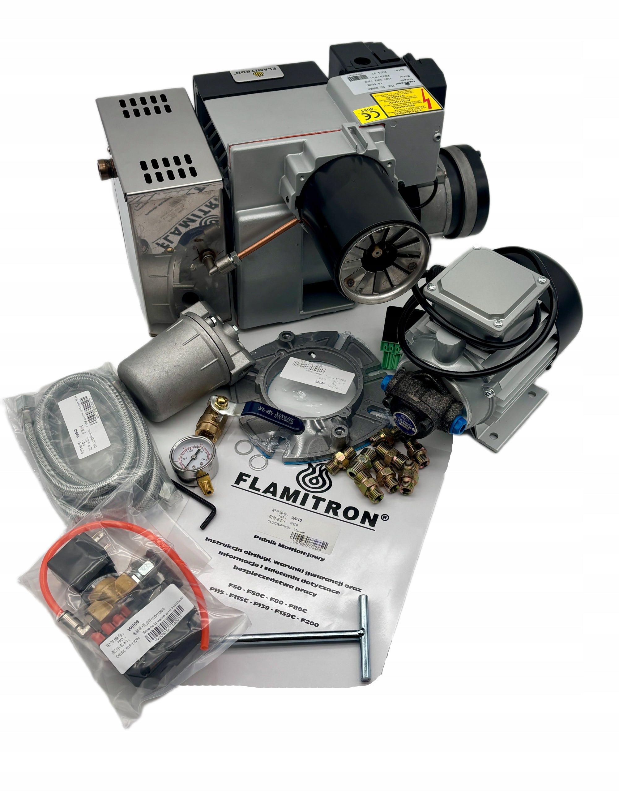 FLAMITRON model F50C 12-50KW Oil multi-oil burner overworked