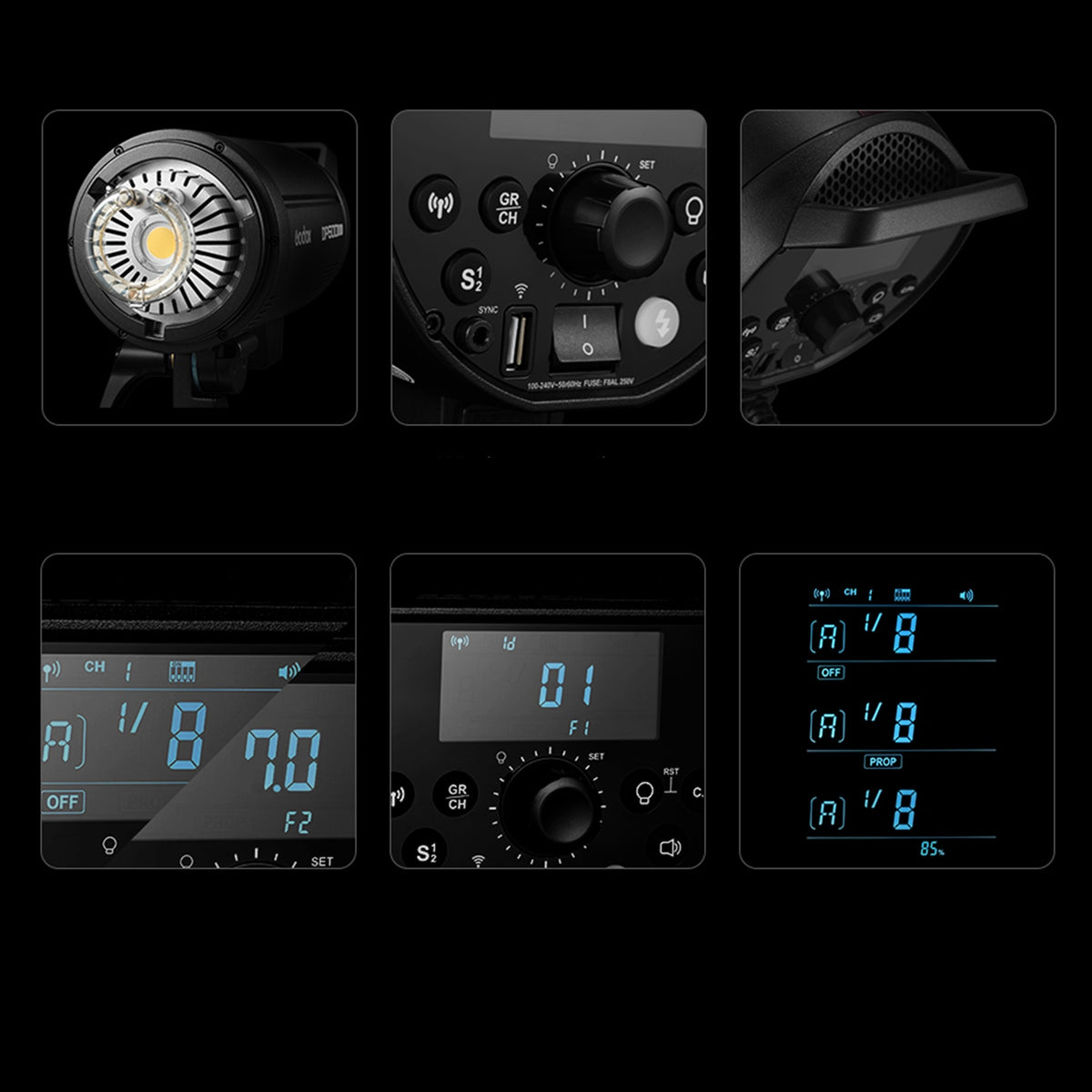 FLASH GODOX DP800III-V 800W GN126 2.4G WIRELESS BOWENS Manufacturer code godox DP800III-V
