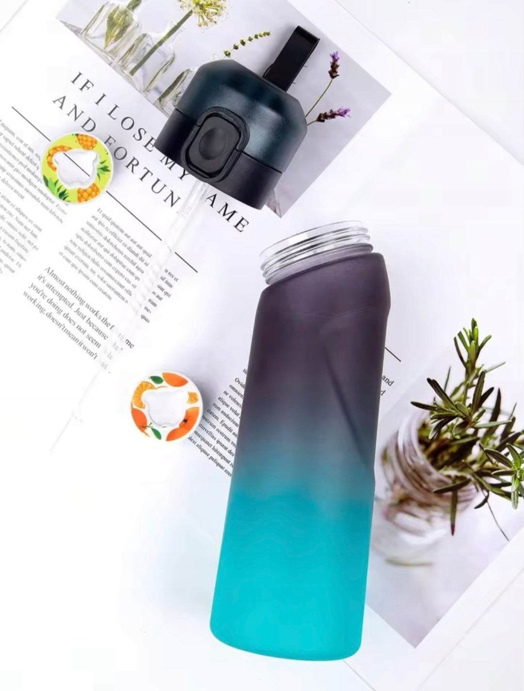 FLAVOR BOTTLE WATER FLAVORING WATER BOTTLE SET OF 8 CARTRIDGES / PODS Brand no brand