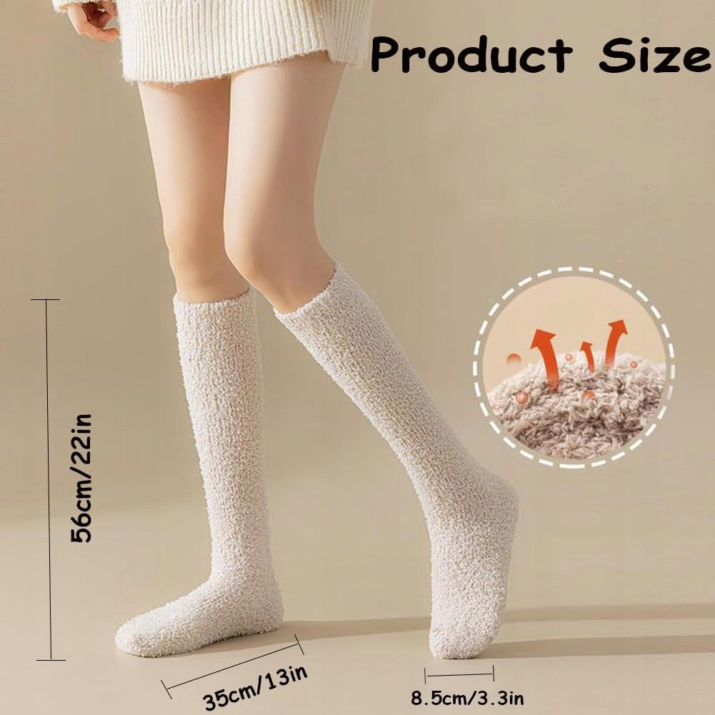 FLEECE SOCKS 3 PAIRS THICK WARM PLUSH FOR WINTER FEET SOFT Brand no brand