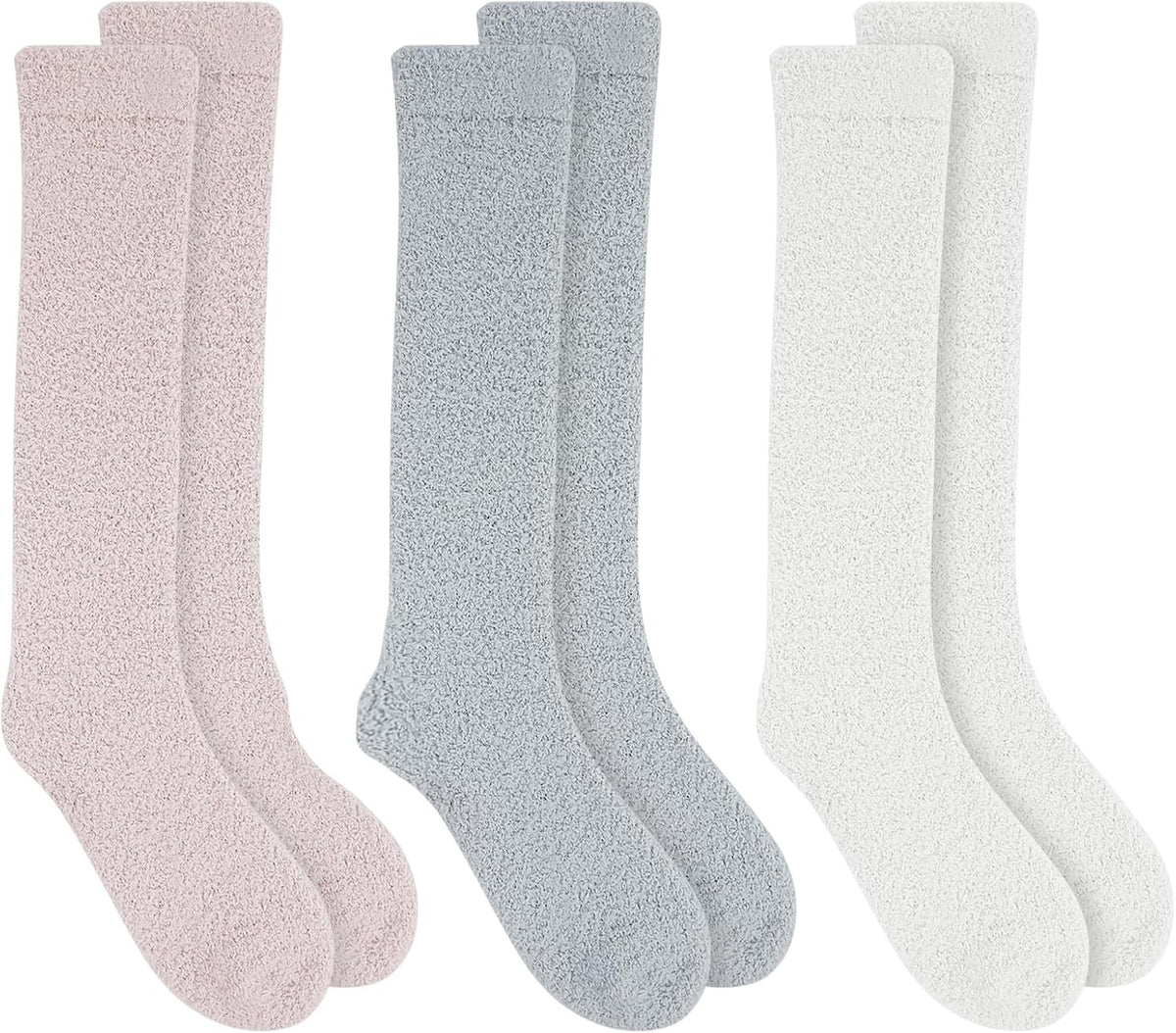 FLEECE SOCKS 3 PAIRS THICK WARM PLUSH FOR WINTER FEET SOFT