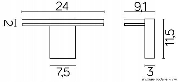 FLER 17601DG LED garden wall lamp, modern gray facade lamp Manufacturer code 17601 DG