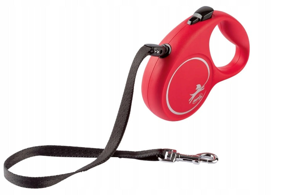 FLEXI Automatic lanyard cord Fun 5 m, size M, Red 20kg