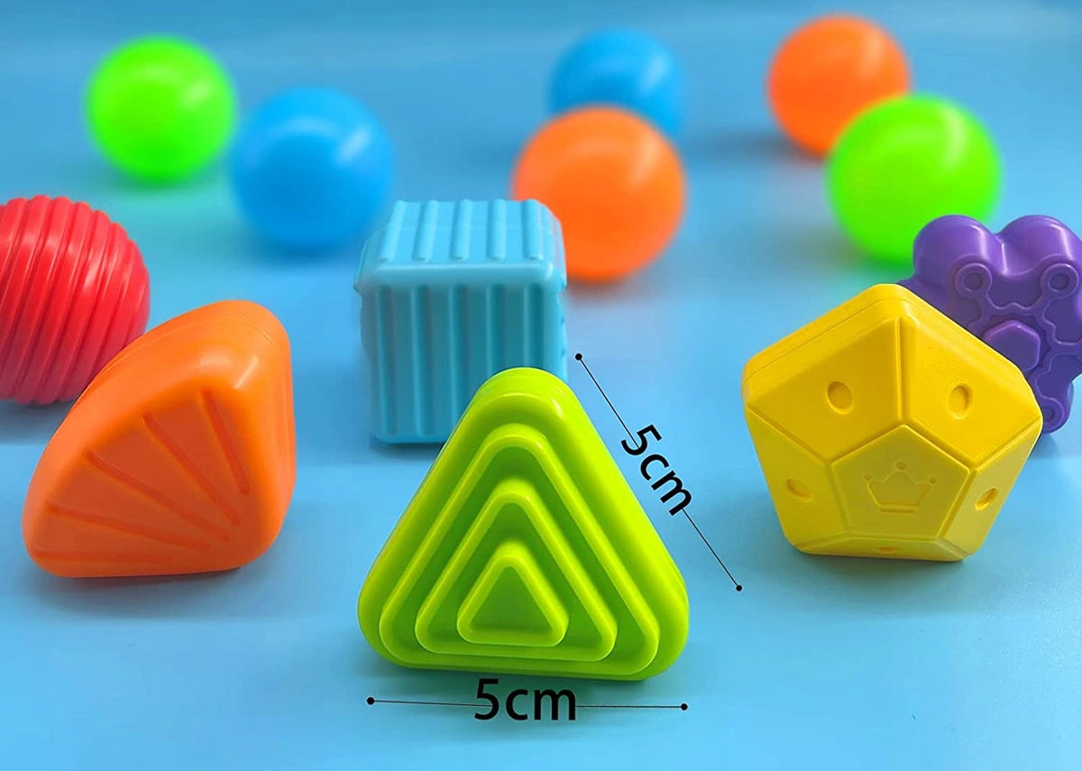 FLEXIBLE SENSORY CUBE SORTER 12-BLOCKS Brand Bobo-San