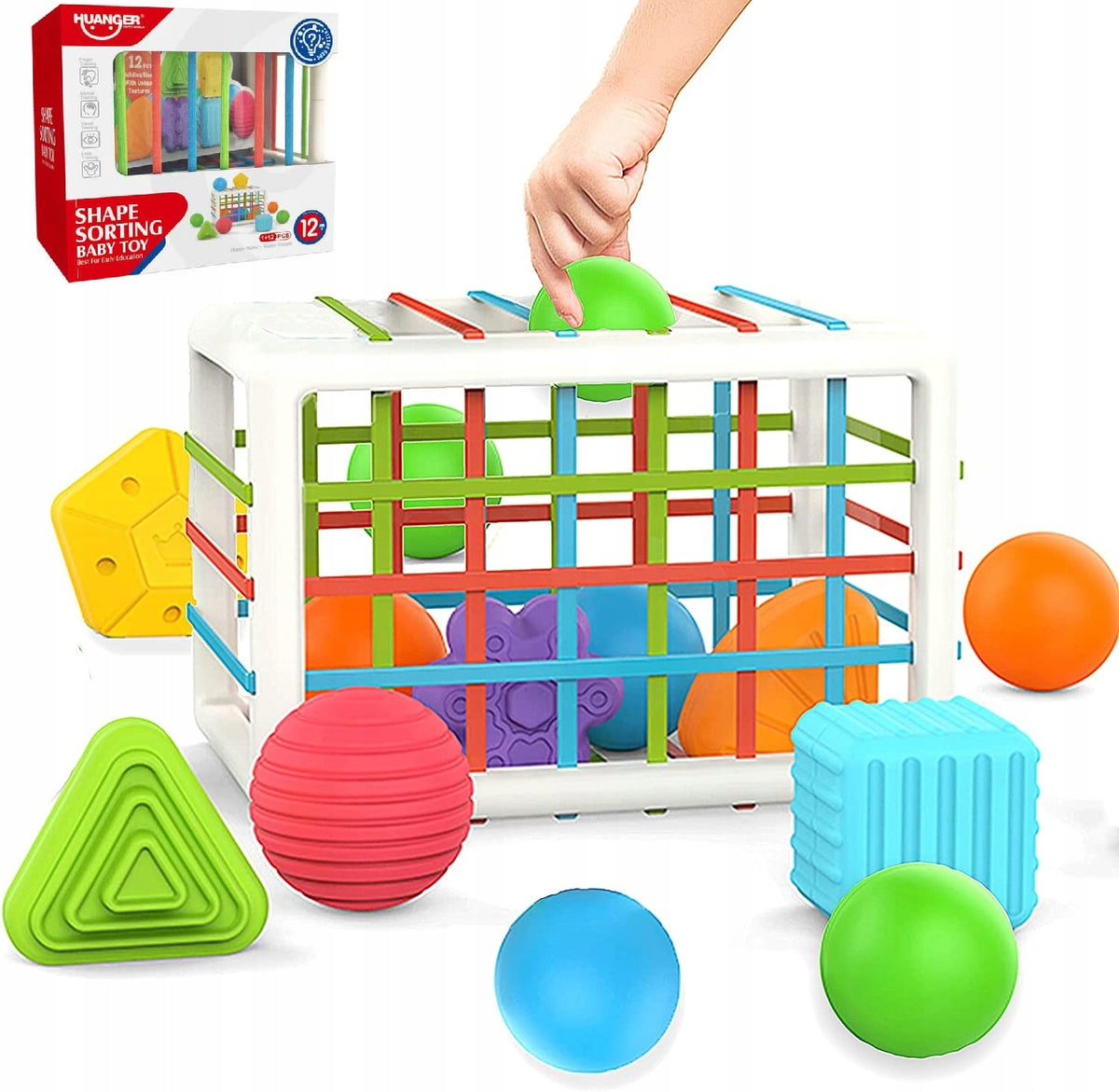 FLEXIBLE SENSORY CUBE SORTER 12-BLOCKS