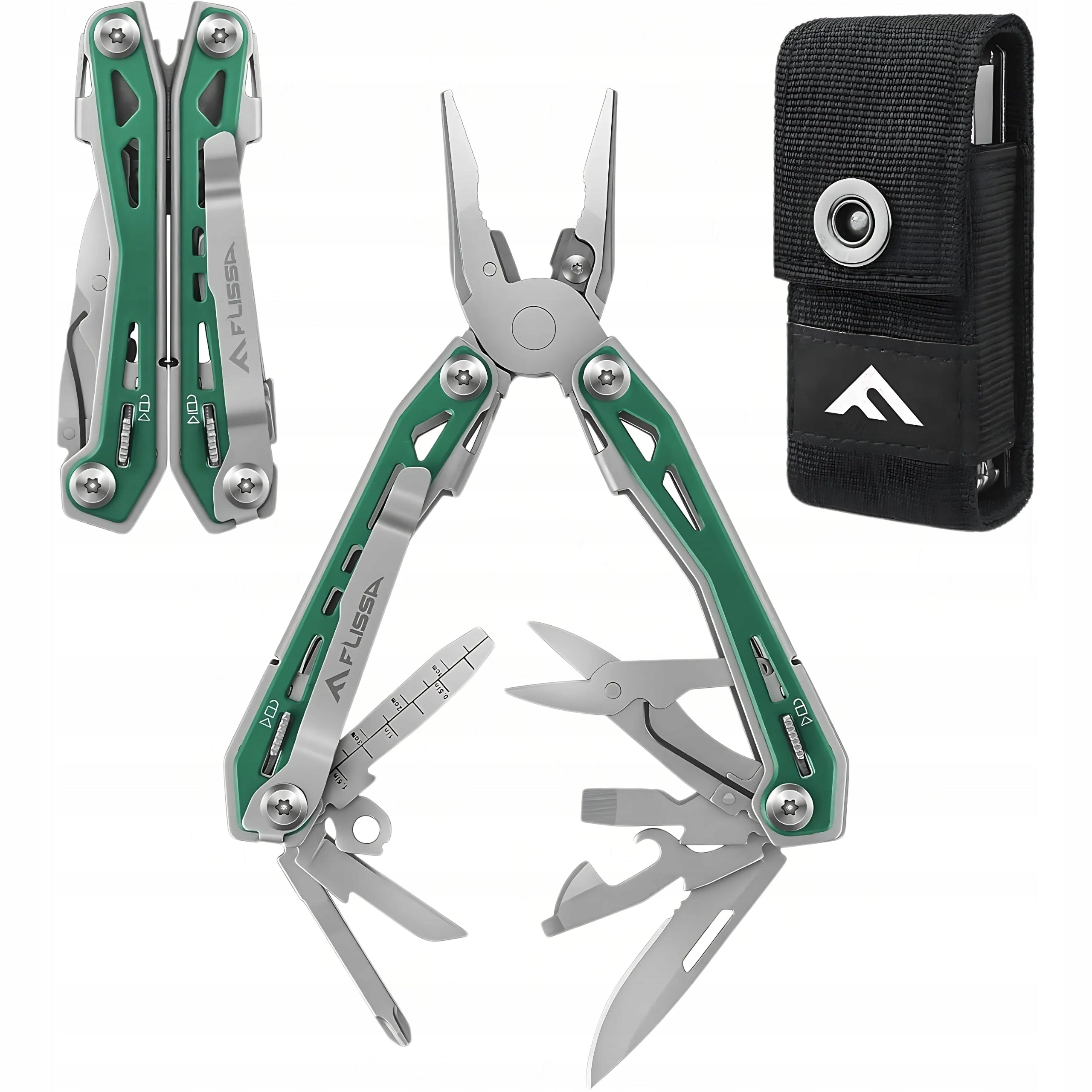FLISSA SURVIVAL KNIFE 16 in 1 Pocket Knife Multi-TOOL Tool
