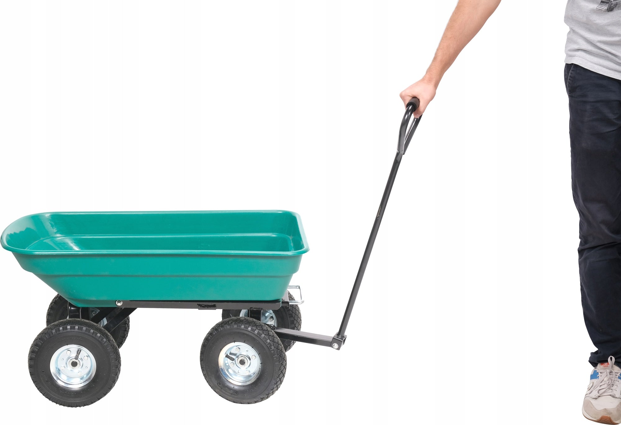 FLO WHEELBARROW GARDEN TROLLEY TRANSPORT TIPPER WITH A CAPACITY OF 55L 90204 Kind trolley