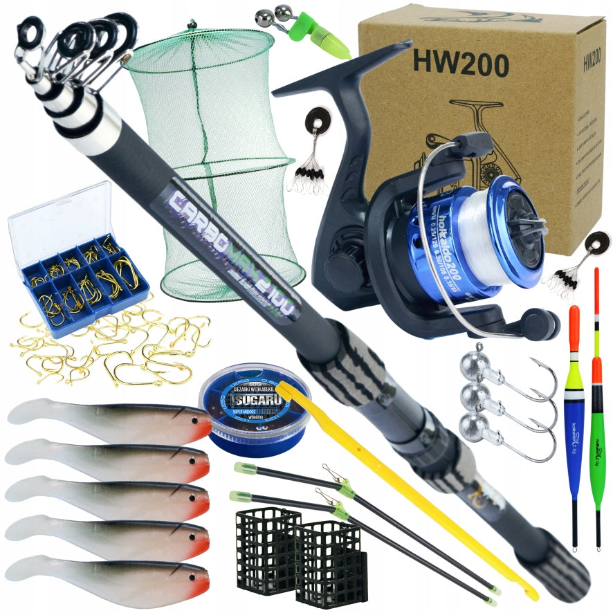 FLOAT FISHING SET 2,1 HOKKAIDO 23 ELEMENTS. FOR BEGINNERS HOKKAIDO