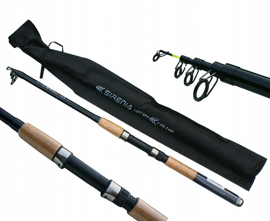 FLOAT SET FISHING ROD TELESCOPE 3,0m REEL FISHING LINE for lake pond Packaging status original