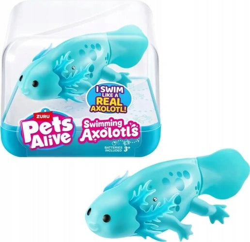 FLOATING FIGURINE AXOLOTL PETS ALIVE ZURU FOR BATHING BLUE Manufacturer code 9556
