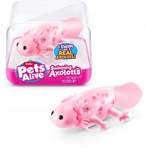 FLOATING FIGURINE AXOLOTL PETS ALIVE ZURU FOR BATHING PINK Manufacturer code 10105
