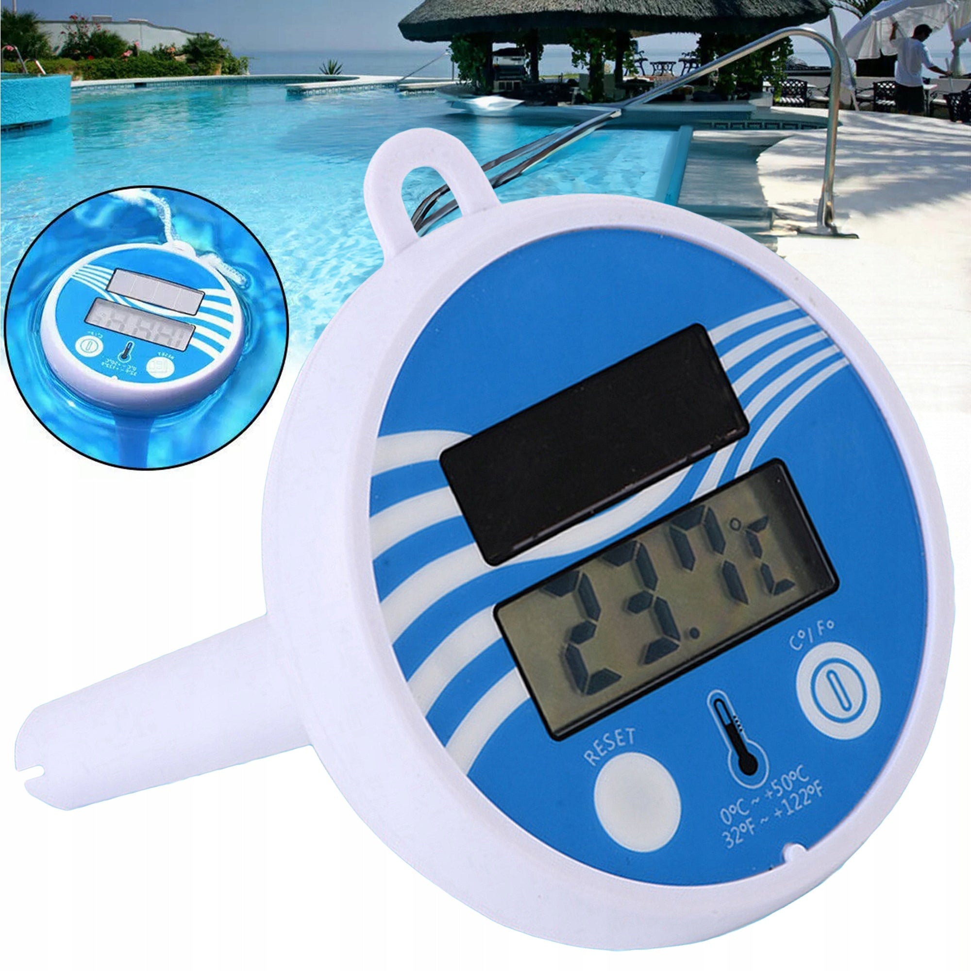 FLOATING POOL THERMOMETER FOR POOL WATER JACUZZI SPA POOL