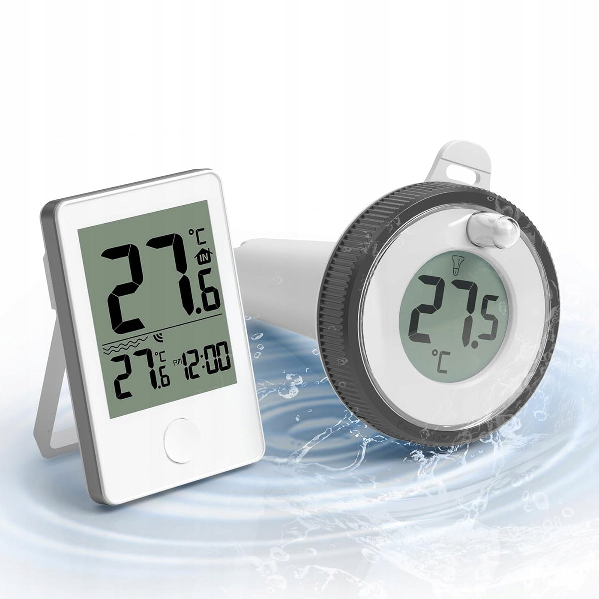 FLOATING POOL THERMOMETER FOR WATER JACUZZI TEMPERATURE