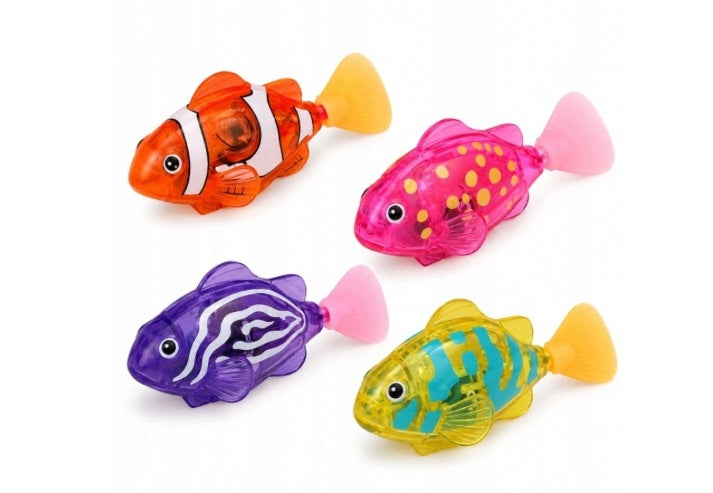 FLOATING ROBOTIC FISH ZABAWKA SET OF 4 PCS