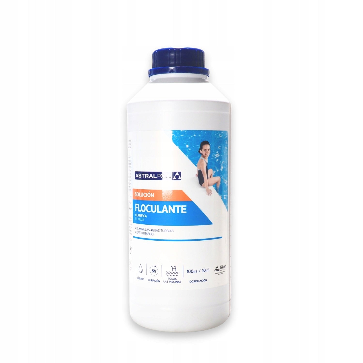 FLOCKING AGENT FLOCCULANT COAGULANT FOR SWIMMING POOL CRYSTALLINE WATER 1L ASTRAL Packaging status original