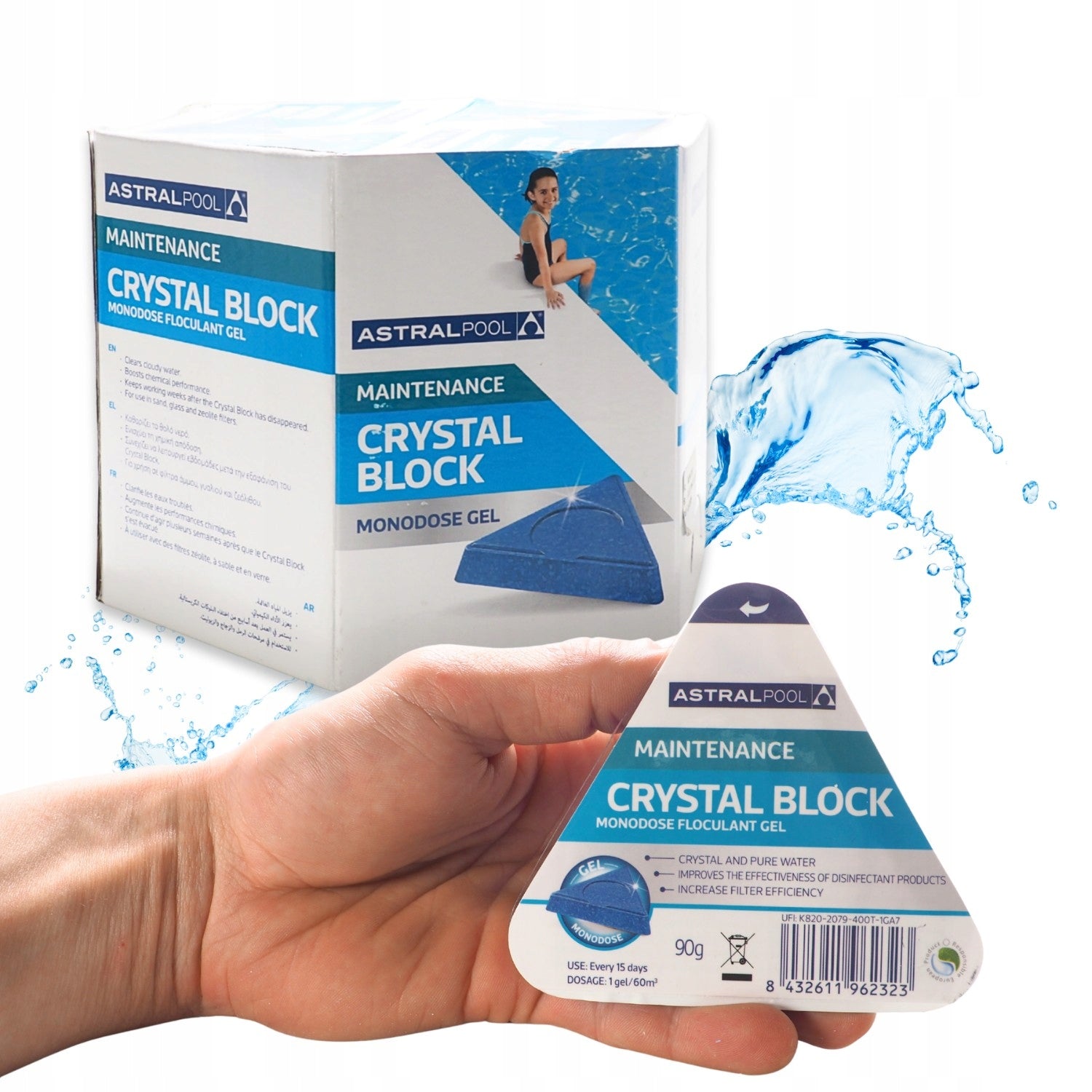 FLOCKING AGENT FLOCCULANT COAGULANT GEL CONVENIENT APPLICATION 90g