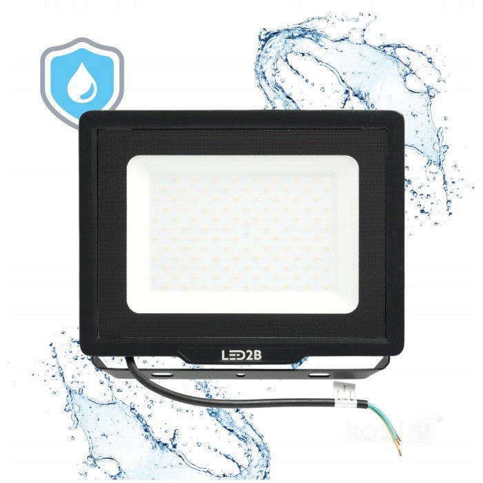 FLOODLIGHT HALOGEN LED 100W 6500K 8000lm GARAGE HALL WAREHOUSE WATERPROOF Manufacturer code KFLNL100ZBCZ