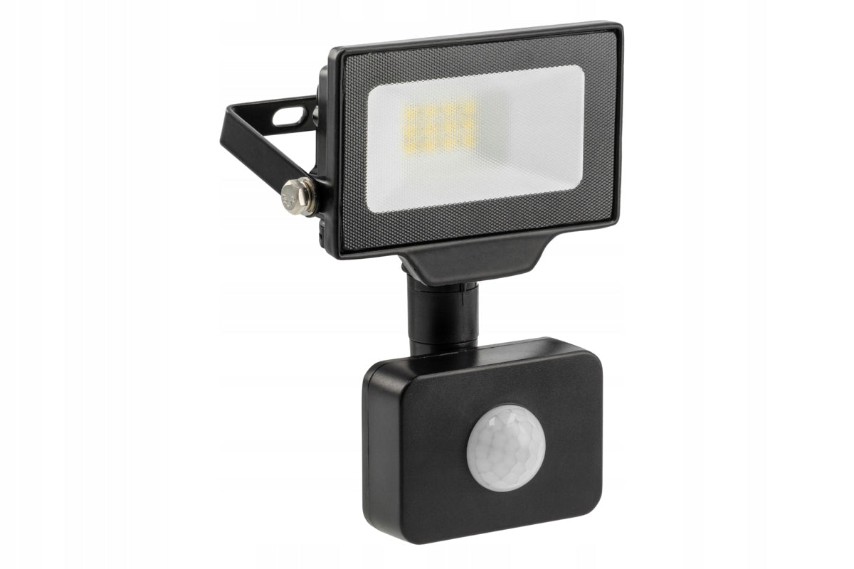 FLOODLIGHT MOTION SENSOR G-TECH LED 10W 1000lm 6000K HZ IP65 GCR10W-64 GTV