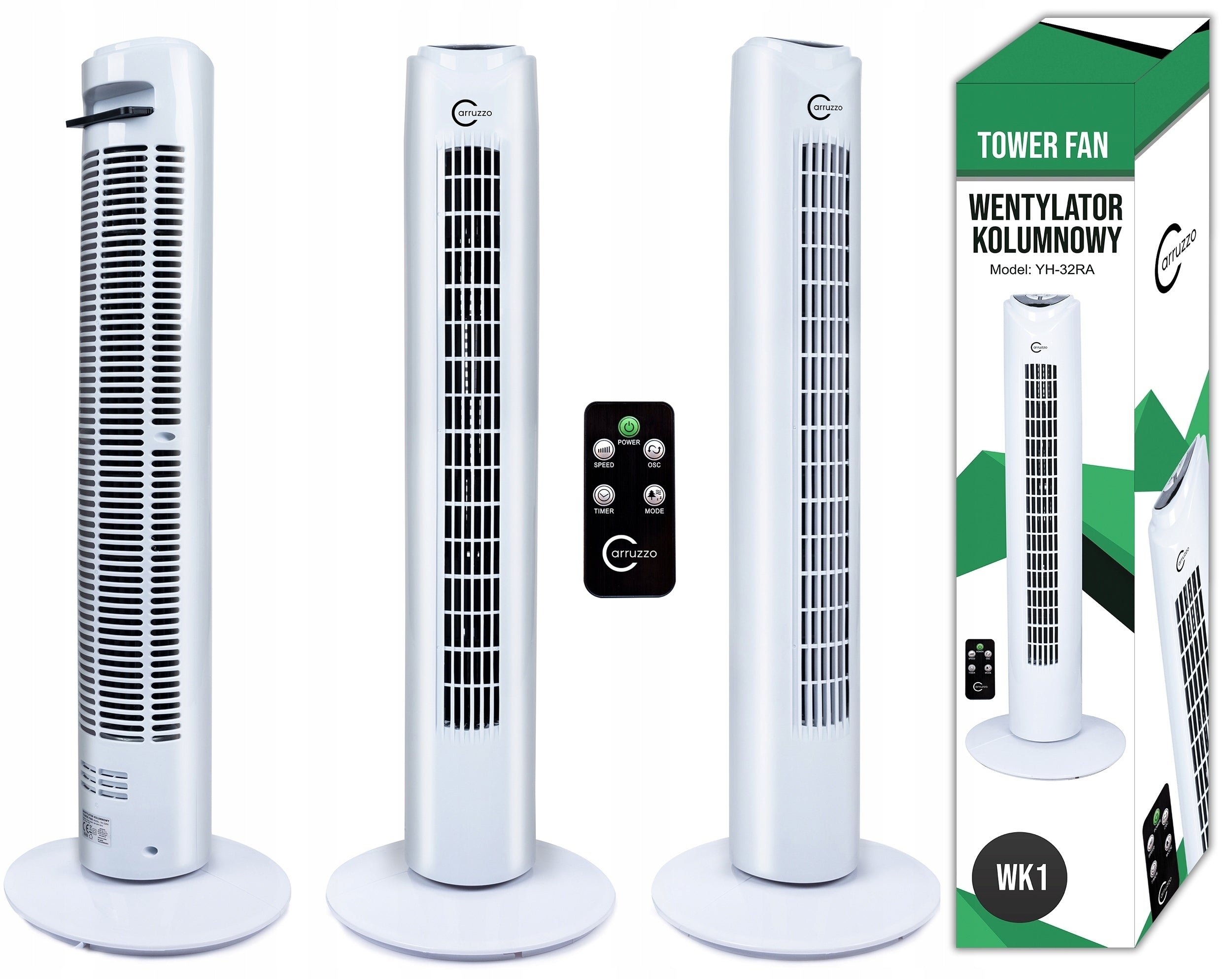 FLOOR COLUMN FAN STANDING FAN OSCILLATION TIMER OIL PILOT Model toweroscy1