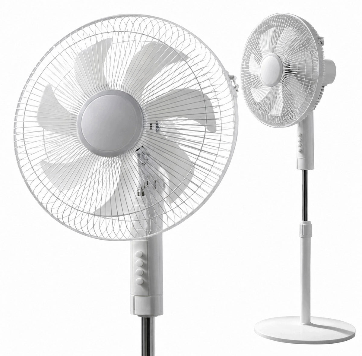 FLOOR FAN STANDING FAN QUIET STRONG LARGE 7 BLADES 3 GEARS Packaging status original