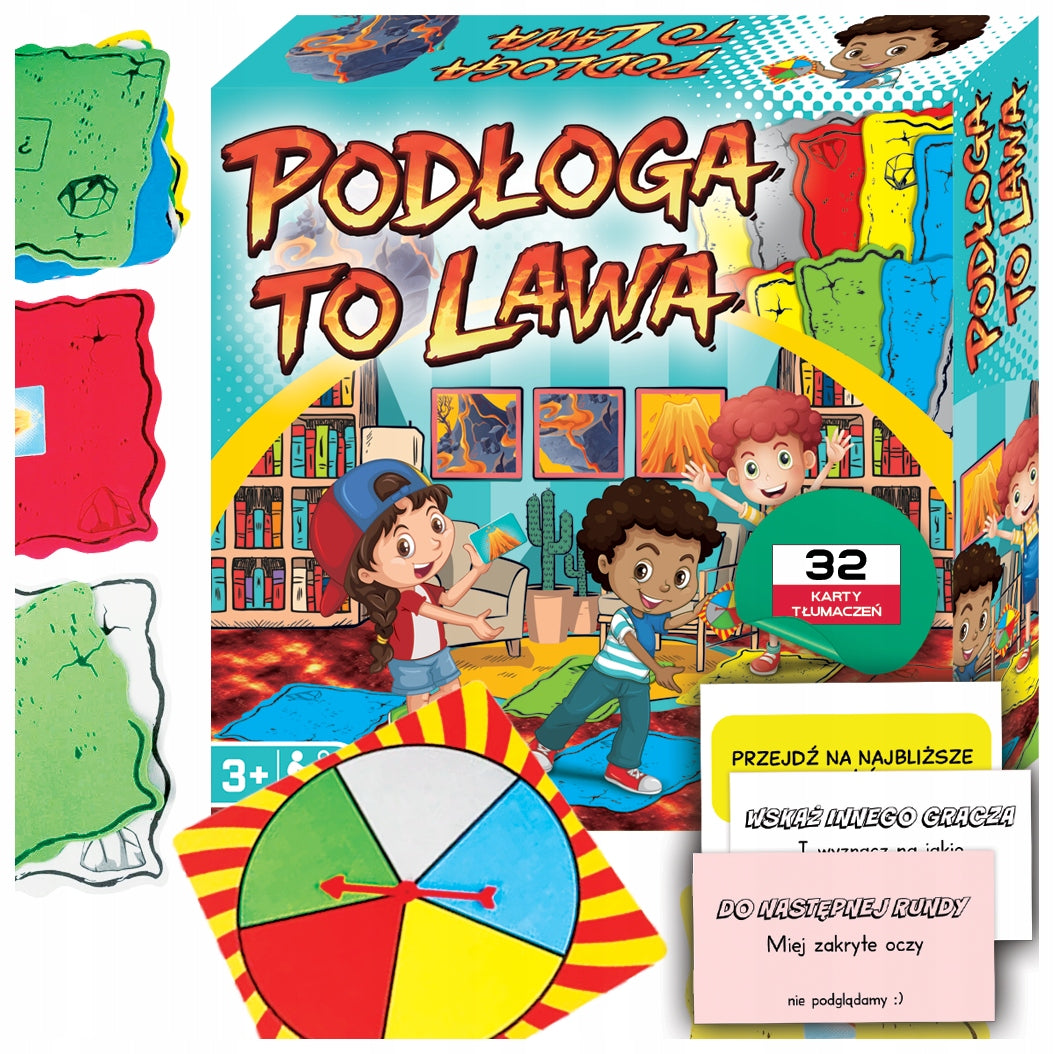 FLOOR IS LAVA movement arcade game VERSION Poland wheel drawing fields