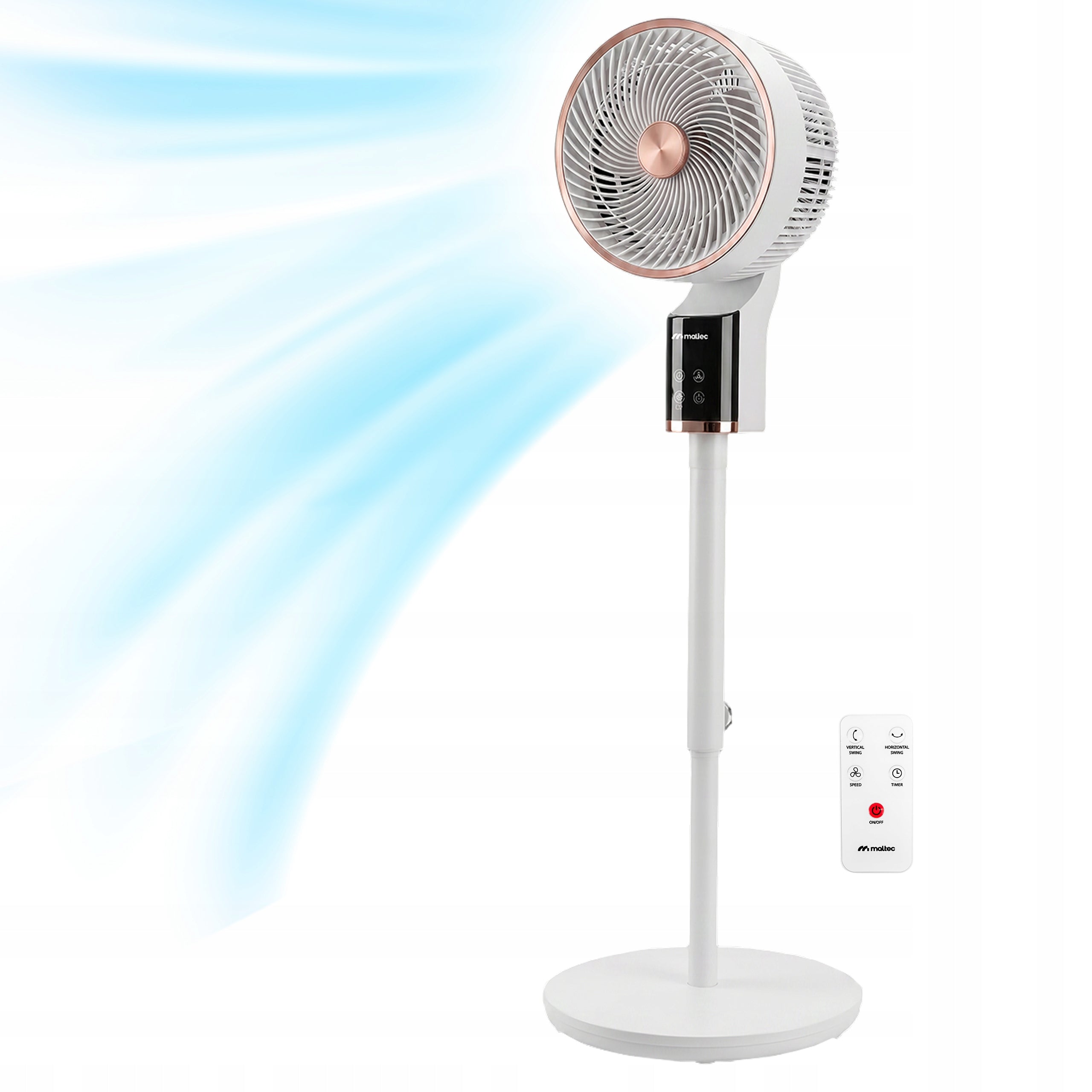 FLOOR STANDING FAN ADJUSTABLE OSCILLATION 3D REMOTE CONTROL QUIET Functions oscillation automatic oscillation tilt angle adjustment height adjustment timer