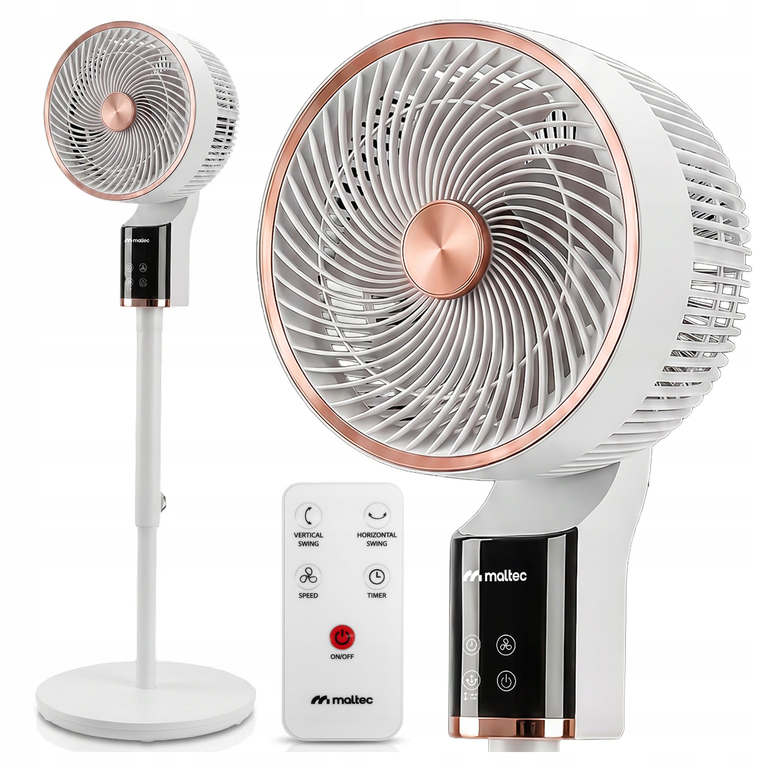 FLOOR STANDING FAN ADJUSTABLE OSCILLATION 3D REMOTE CONTROL QUIET