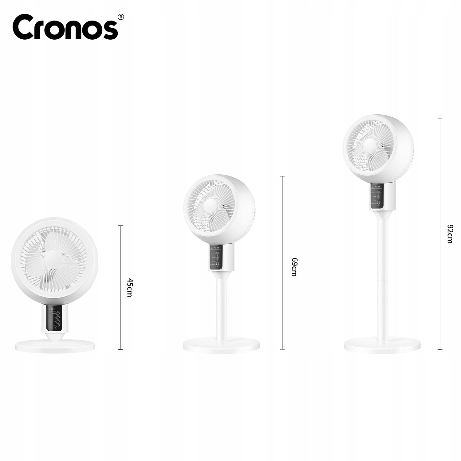 FLOOR STANDING FAN QUIET 3 MODES 45W 3D HEAD + REMOTE CONTROL Manufacturer code BD-61D-A