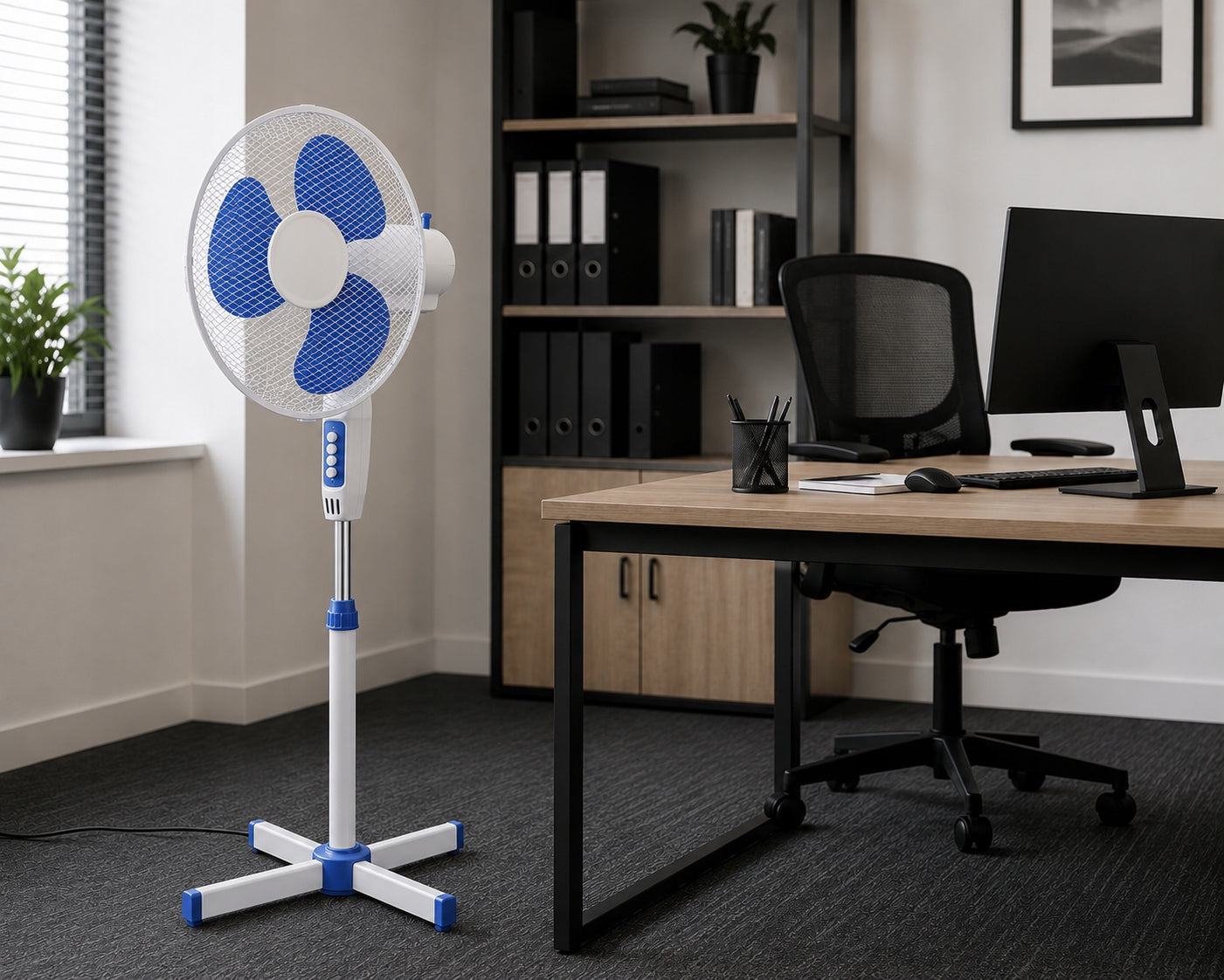FLOOR STANDING FAN ROTARY POWERFUL FAN ADJUSTABLE QUIET Brand no brand