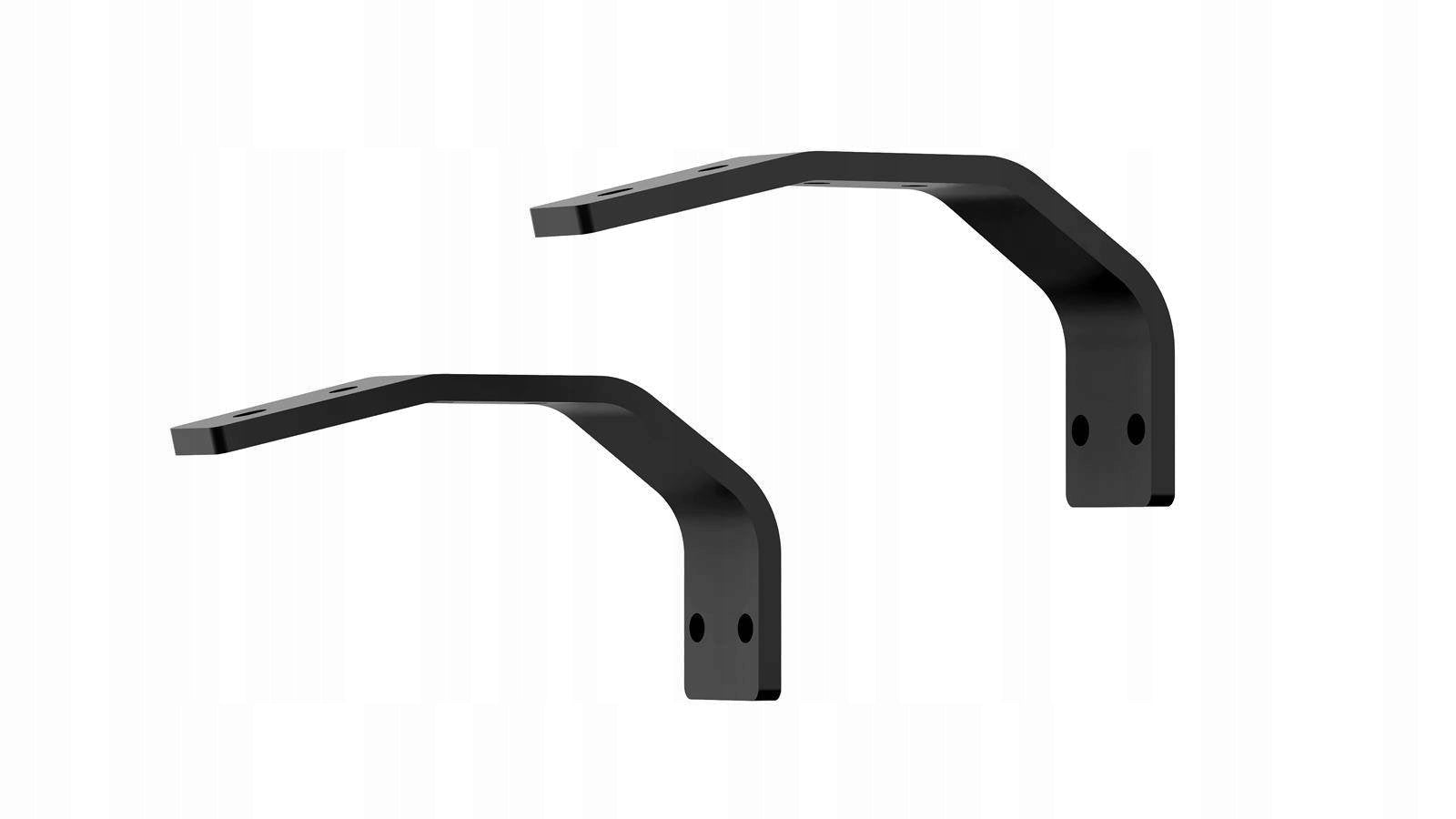 FLOWAIR MOUNTING BRACKETS HOOKS SLIM BLACK FOR CURTAIN