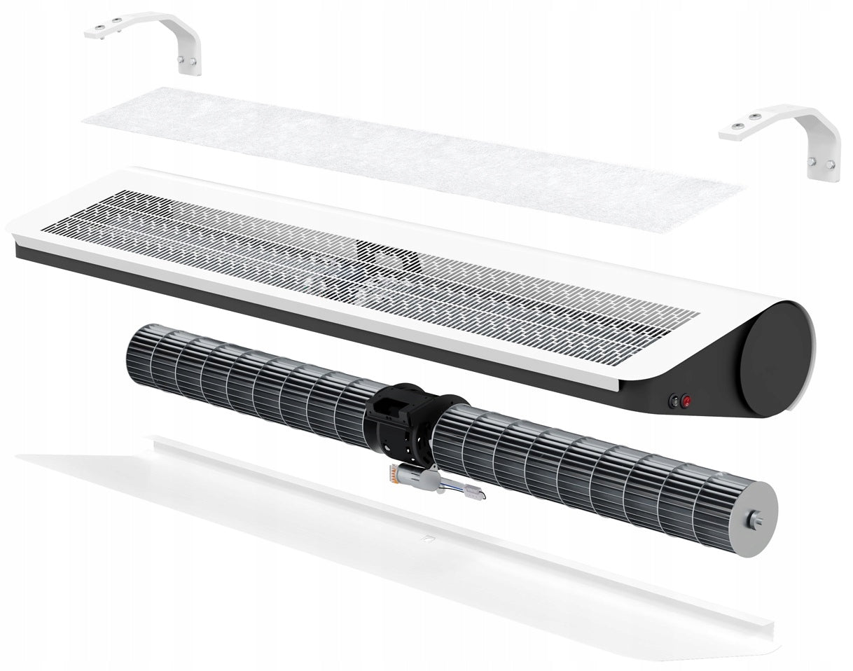 FLOWAIR SLIM W-150 WATER AIR CURTAIN 1,0 M 1,2-12,1KW Packaging status original