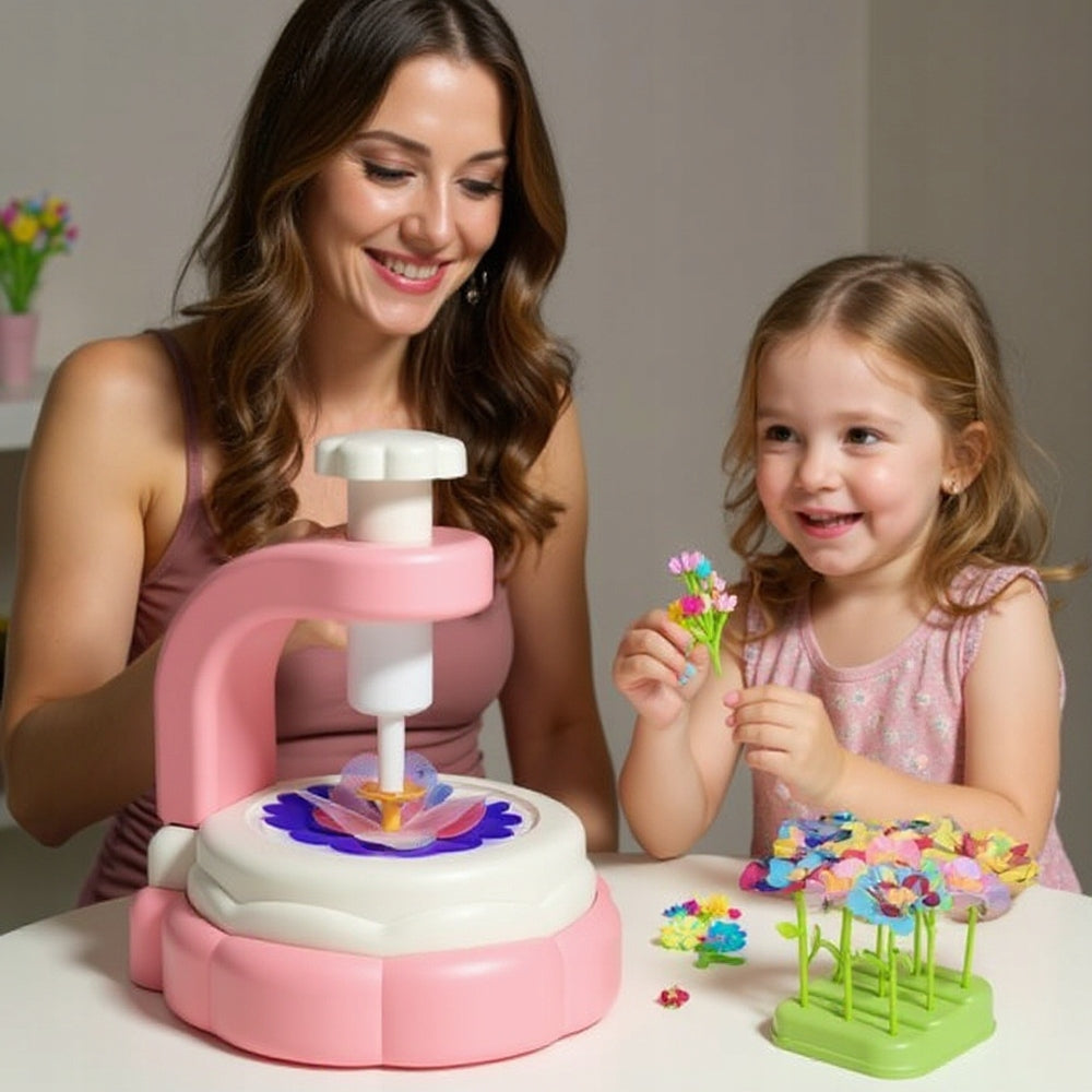 FLOWER MAKING MACHINE SET FLOWERS GARDEN BOUQUET 3D FOR GIRL Brand no brand