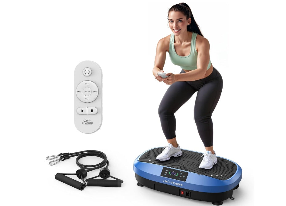 FLYBIRD Vibration plate, 120 intensity levels/5 drainage programs