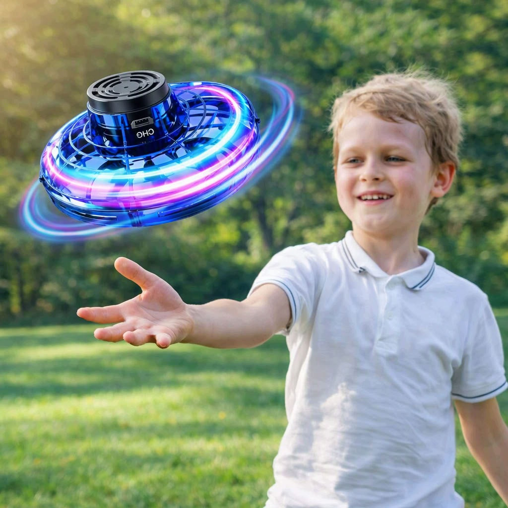 FLYING MINI DRONE UFO LED FIDGET SPINNER BOOMERANG TOY FOR KIDS Brand no brand