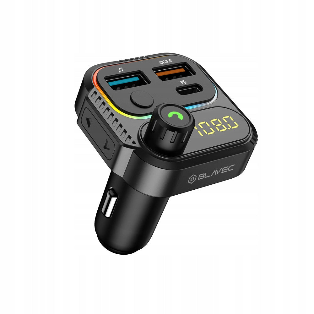 FM Transmitter Flash TR-01 MP3, Bluetooth - 2xUSB + Type C - PD 36W & QC3.0 18W Manufacturer code TR-01