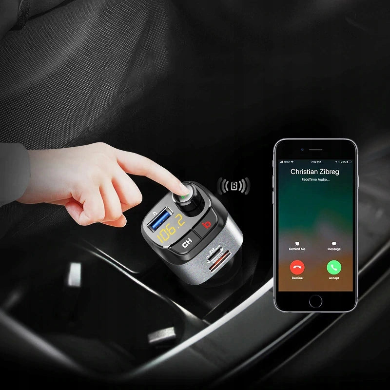 FM bluetooth transmitter Charger FEEGAR Q100 Pro Brand Feegar