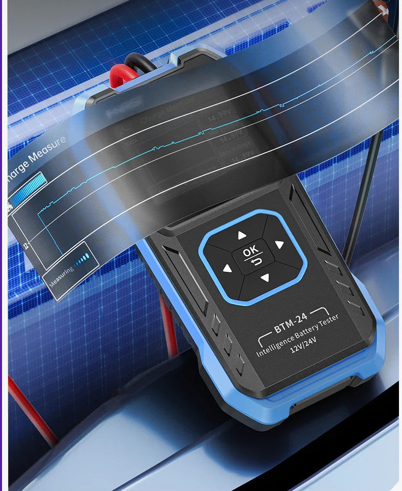 FNIRSI BTM-24 INTELLIGENT STARTER BATTERY TESTER 12V/24V 2000A CCA Brand Fnirsi
