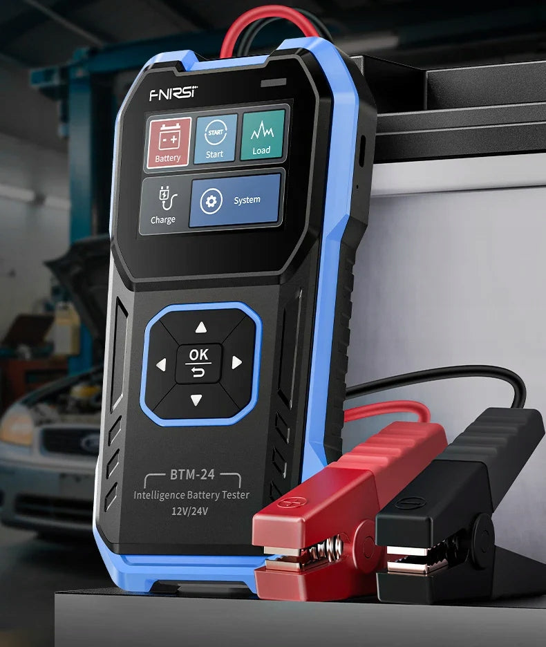 FNIRSI BTM-24 INTELLIGENT STARTER BATTERY TESTER 12V/24V 2000A CCA Manufacturer code FNIRSI-BMT
