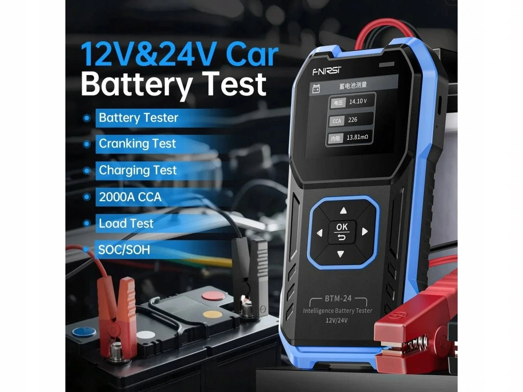 FNIRSI BTM-24 Multifunkčný tester autobatérií 12V/24V Brand Fnirsi