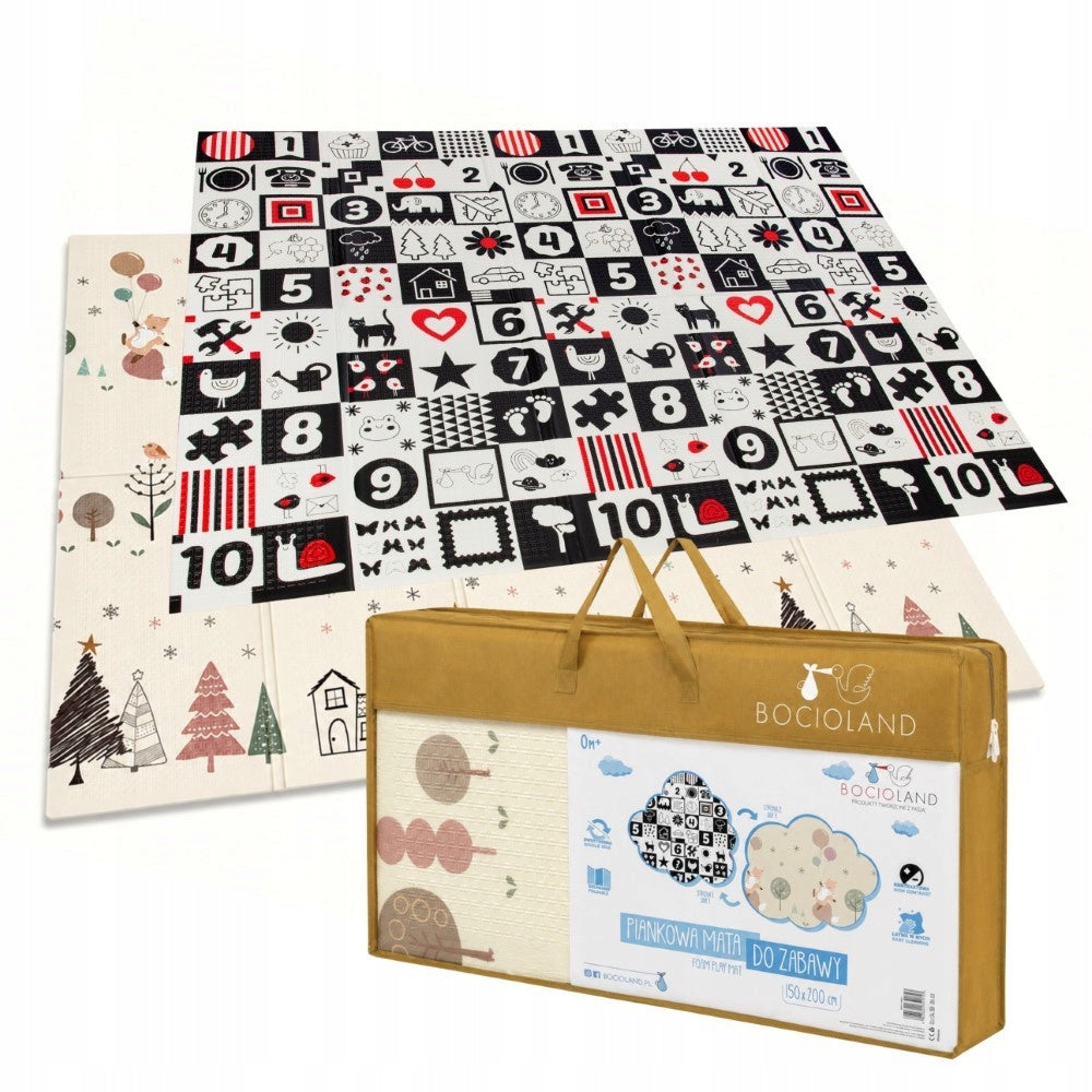 FOAM MAT BABY FOX PROTECTIVE FOLDING DOUBLE-SIDED XXL