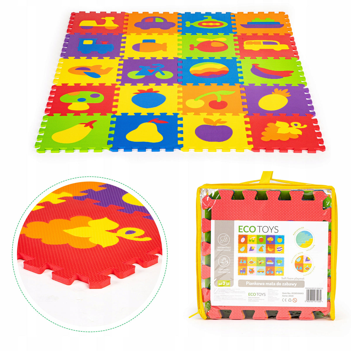 FOAM MAT EDUCATIONAL PUZZLE FOAM SPATIAL CARPET THICK Brand no brand