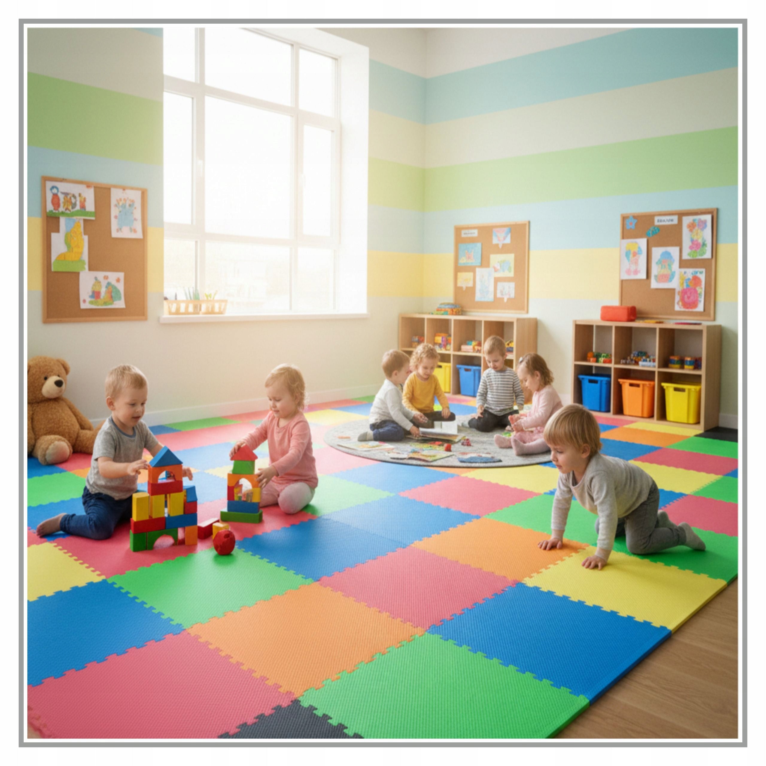 FOAM MAT - EVA Puzzle for Exercise Floor Sport Children - THICK 2 cm Brand Canei