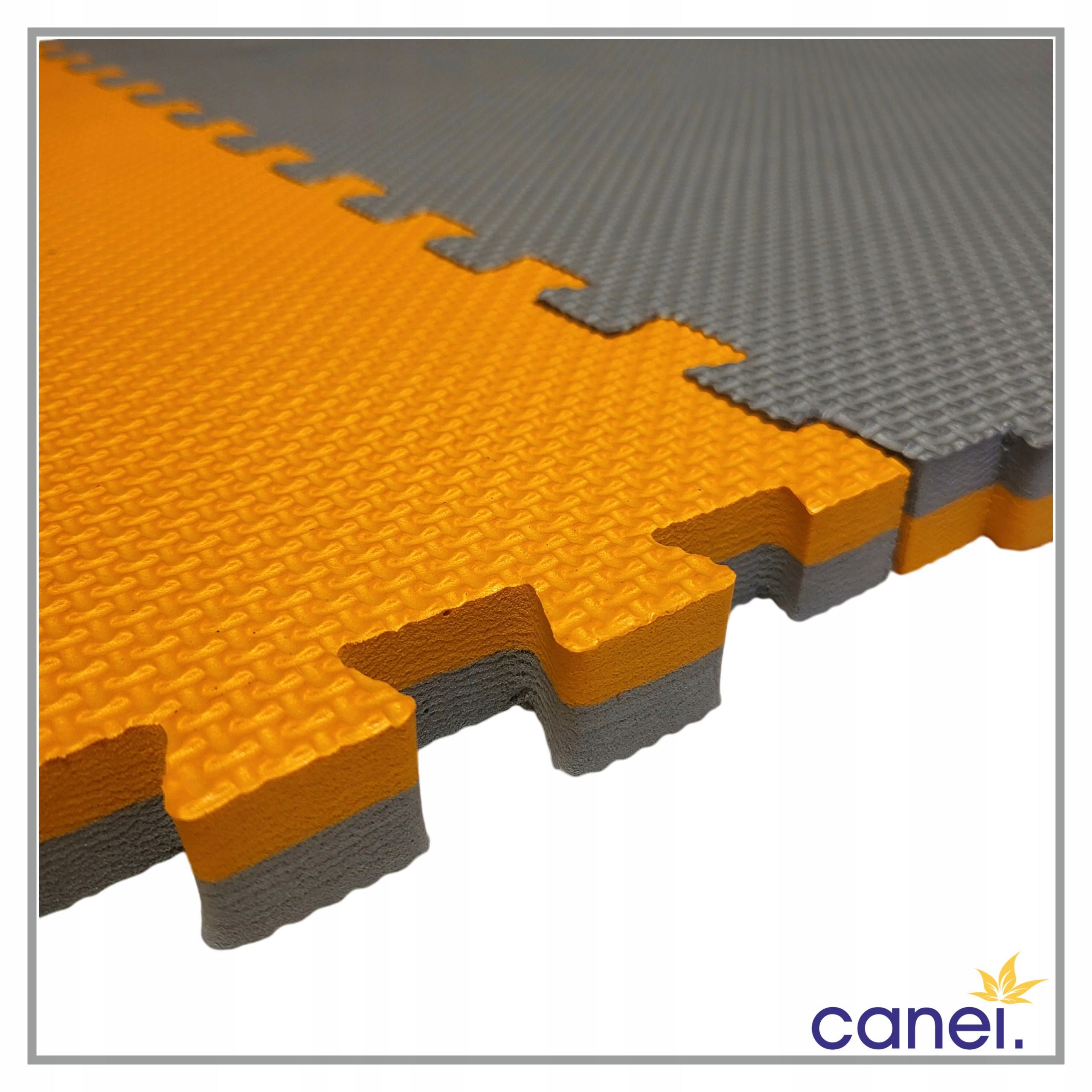 FOAM MAT - EVA Puzzle for Exercise Floor Sport Children - THICK 2 cm Manufacturer code Mata do Ćwiczeń 2cm 60x60cm pomarańczowo-szar