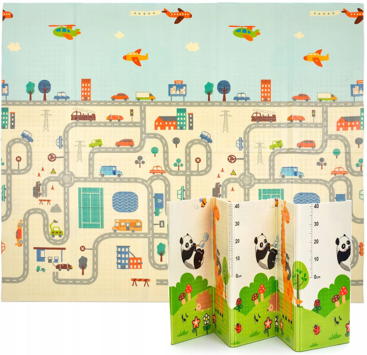 FOAM MAT FOR CHILDREN ON DOUBLE-SIDED FLOOR LITTLE STORY 200x180x1cm