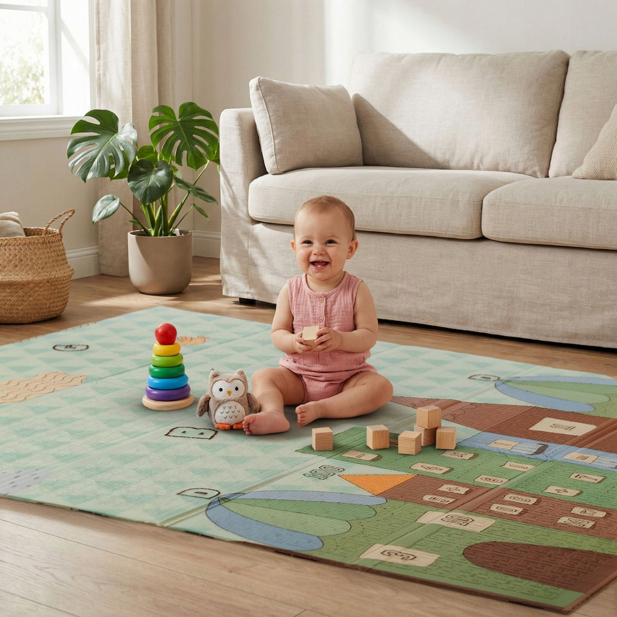 FOAM MAT FOR CHILDREN SOFT FOR CHILDREN DOUBLE-SIDED FOLDING 120 X 180CM Manufacturer code S-42889