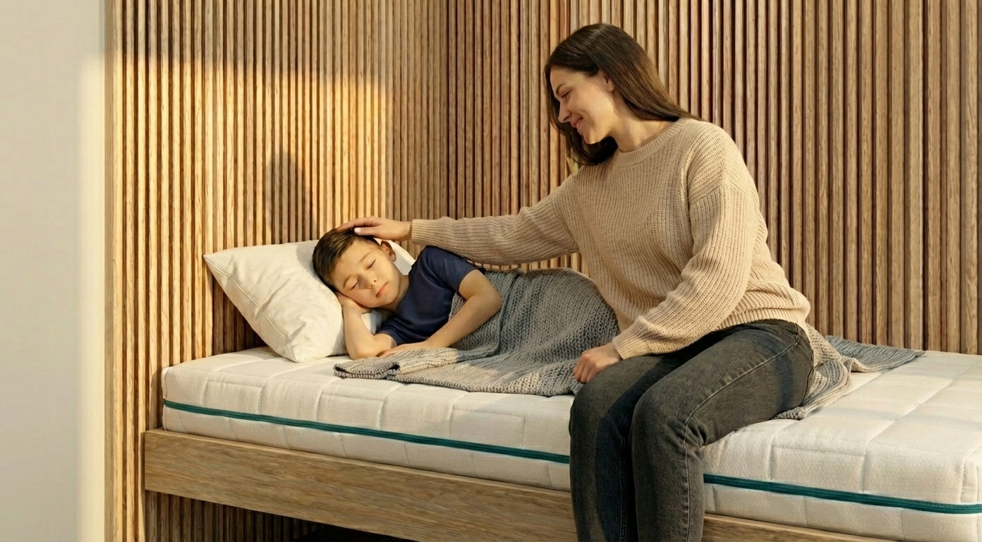 FOAM MATTRESS 180x90 cm H3 H2 with cover, double-sided, Hard - Medium Manufacturer code Materac do łóżeczka 180x90 dla dziecka