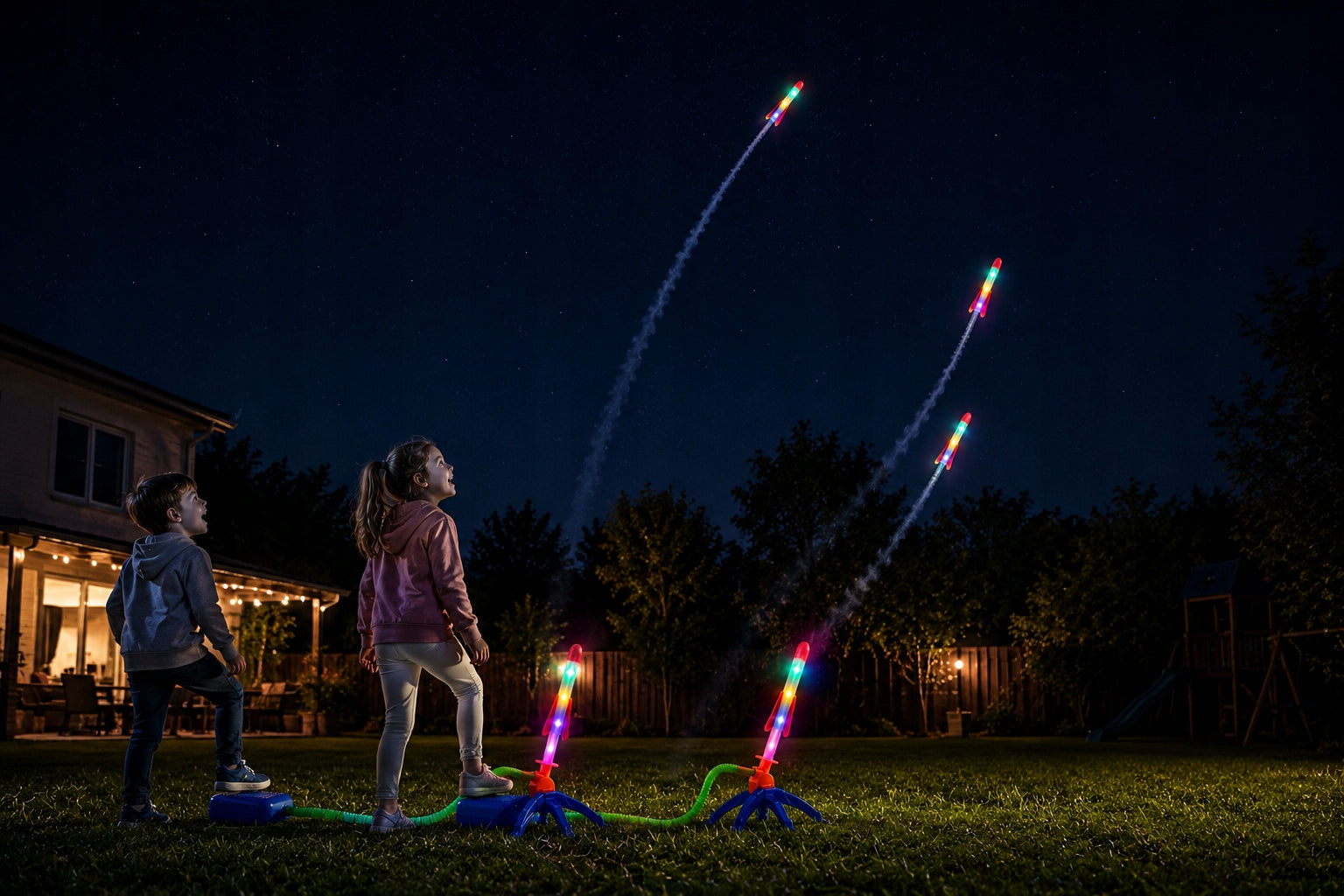 FOAM RACKET LAUNCHER ADJUSTABLE LED ANGLE 6PCS PUMP CATAPULT XXL Vehicle type rocket, space shuttle