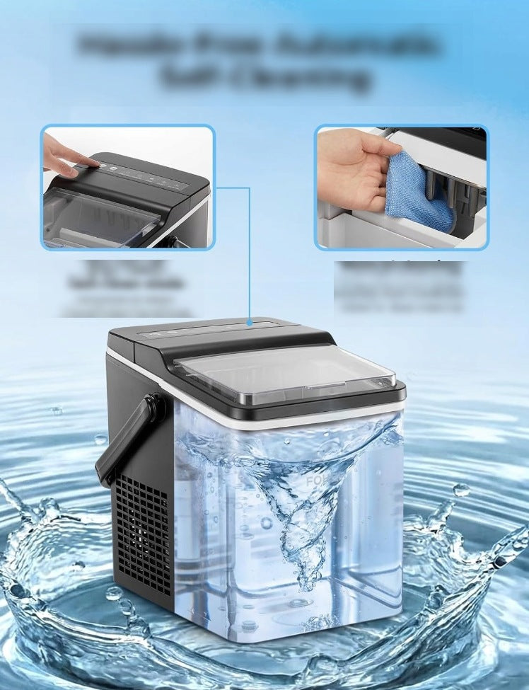 FOHERE ICE MAKER 14 KG/24H 2 SIZES SELF-CLEANING Packaging status original